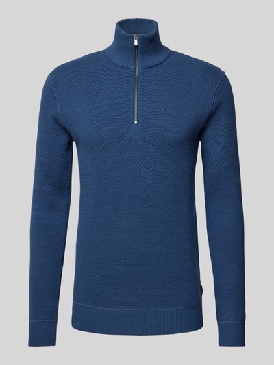 Jack & Jones Premium Strickpullover mit Stehkragen Modell 'BLUCHRISTER' Ocean 2