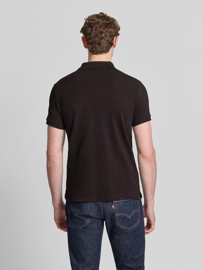 Lacoste Slim Fit Poloshirt aus reiner Baumwolle Schoko 5