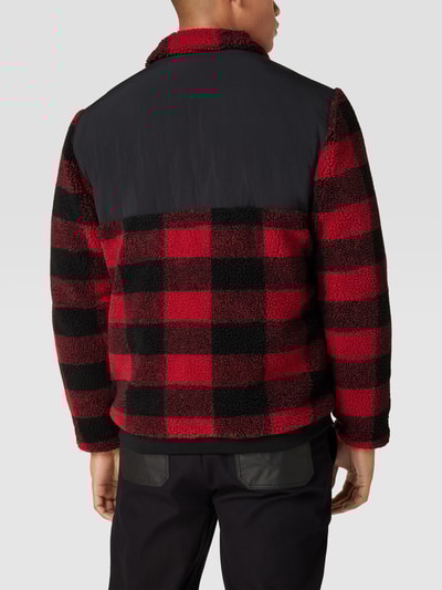 MCNEAL Sherpa Jacket mit Kontrastbesatz Rot 5