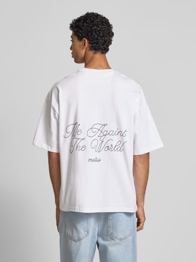 Review X MATW T-shirt met labelstitching Wit - 5