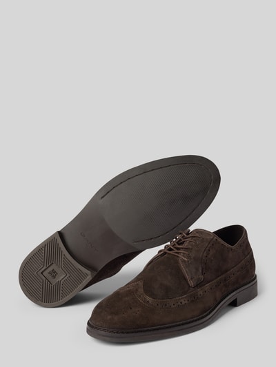 Gant Veterschoenen van echt leer, model 'Bidford' Donkerbruin - 4