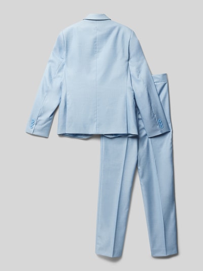 Standar Slim Fit Anzug mit Pattentaschen Bleu Melange 3