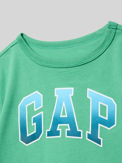 Productfoto, Regular Fit T-shirt met logoprint van GAP voor kinderen van puur katoen met ronde hals, ruglengte bij maat 116: 47 cm