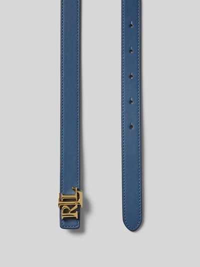 Lauren Ralph Lauren Leren riem met labelapplicatie Bleu - 3