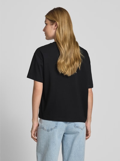 Tom Tailor Denim Boxy Fit T-Shirt aus reiner Baumwolle Black 5
