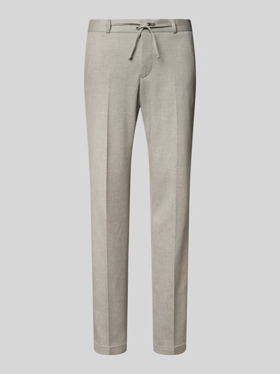 Zuitable Straight Fit Stoffhose mit Bundfalten Modell 'Sparta' Sand 2