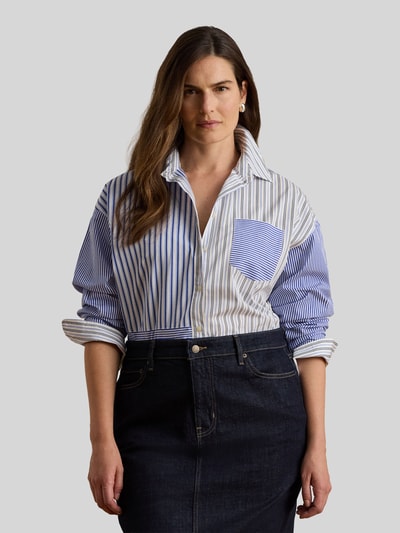 Lauren Ralph Lauren Regular Fit Bluse aus reiner Baumwolle Hellblau 6