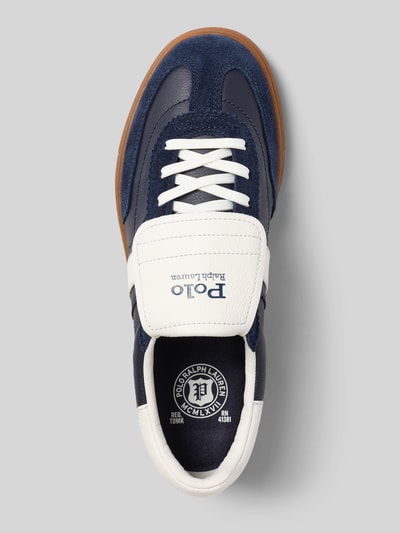 Polo Ralph Lauren Sneakersy z naturalnej skóry bydlęcej model 'BEDFORD' Ciemnoniebieski 3