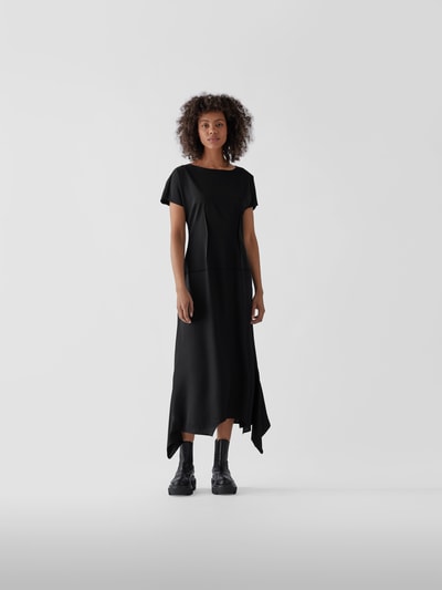 MM6 Maison Margiela Maxikleid im Destroyed-Look Schwarz 1