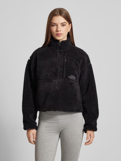 The North Face Sherpa jacket met labelstitching, model 'EXTREME PILE 2' Metallic zwart - 4