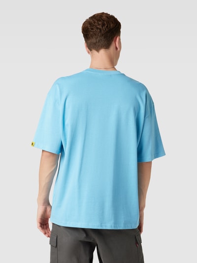 REVIEW Oversized T-shirt met graffitiprint Lichtblauw - 5