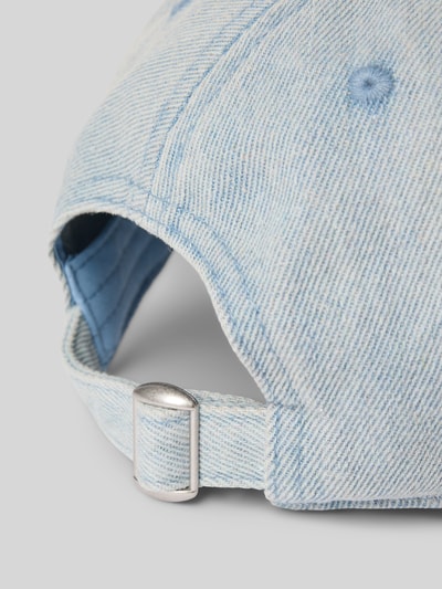 Jake*s Casual Baseballpet met statementstitching Lichtblauw gemêleerd - 3