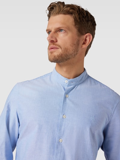 Marc O'Polo Regular Fit Freizeithemd mit Stehkragen Hellblau 3