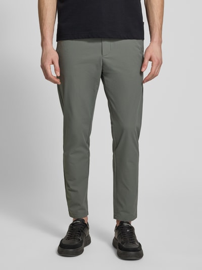 BOSS Orange Tapered Chino mit Tunnelzug Mittelgrau 4
