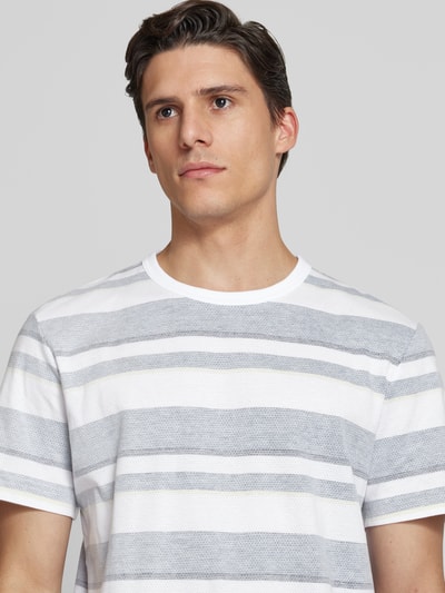 Tom Tailor Regular Fit T-Shirt aus reiner Baumwolle Blau 3