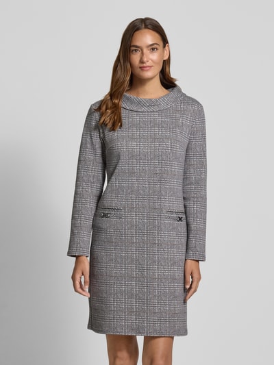 Betty Barclay Regular Fit Minikleid mit Reißverschluss Modell 'September' Hellgrau 4