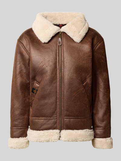 Alpha Industries Jack met ritssluiting Middenbruin - 2