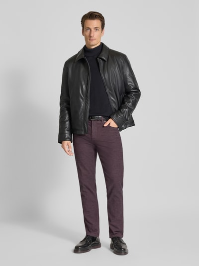 Christian Berg Men Straight Fit Hose mit Eingrifftaschen Kirsche 1