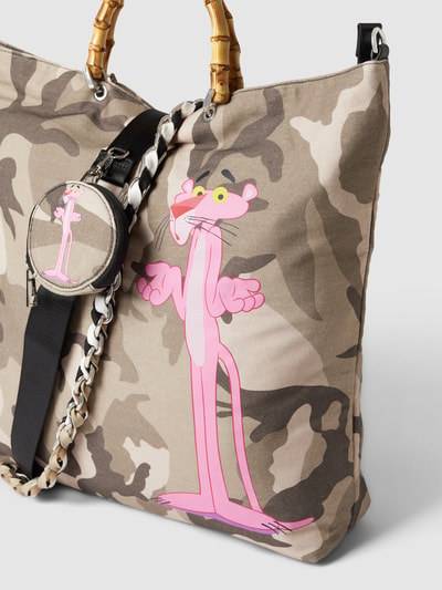 Stuff Maker Tote Bag mit Motiv-Print Oliv 3