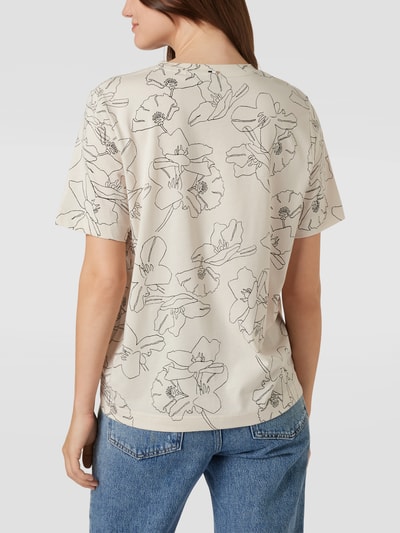 BOSS T-Shirt mit Allover-Muster Modell 'Ecosa' Ecru 5