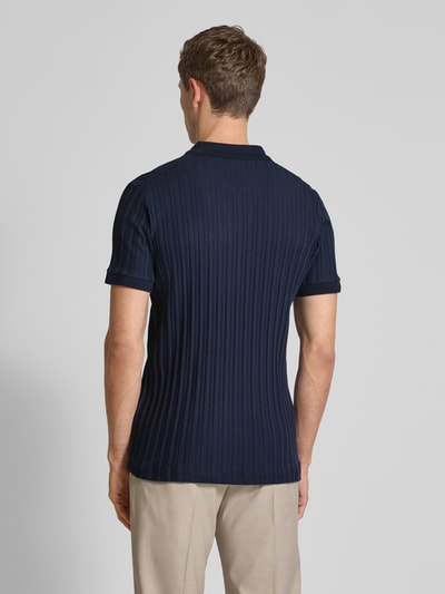 JOOP! Collection Poloshirt mit V-Ausschnitt Modell 'Baron' Marine 5