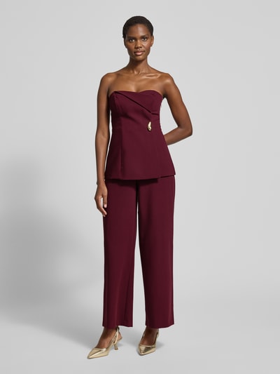 Forever New Kombinezon z odkrytymi ramionami model ‘Joanna’ Śliwkowy melanż 4