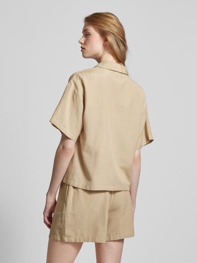 Pieces Overhemdblouse met borstzak, model 'MILANO' Beige - 5