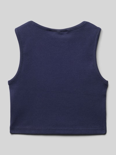 Happy Girls Top z wyhaftowanymi motywami Granatowy 3