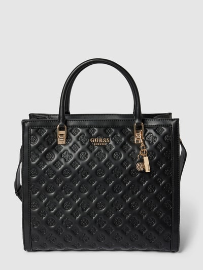 Guess Tote Bag in Leder-Optik Modell 'ABEY' Schwarz 2