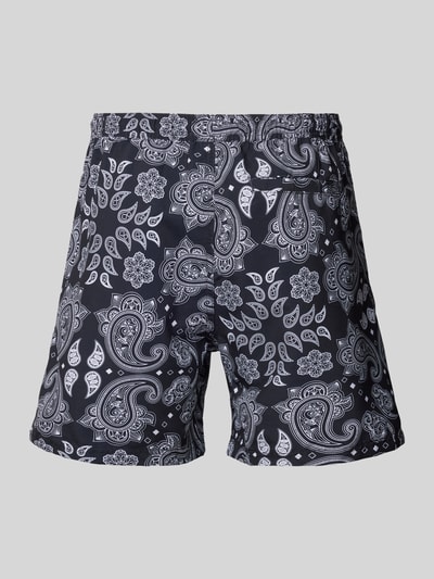REVIEW Zwembroek met paisleymotief Zwart - 3