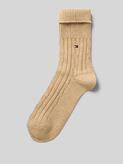 Tommy Hilfiger Socken mit Logo-Detail Beige 1