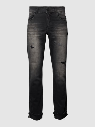 Angels Slim Fit Jeans mit Strasssteinbesatz Modell 'DARLEEN' Anthrazit 1