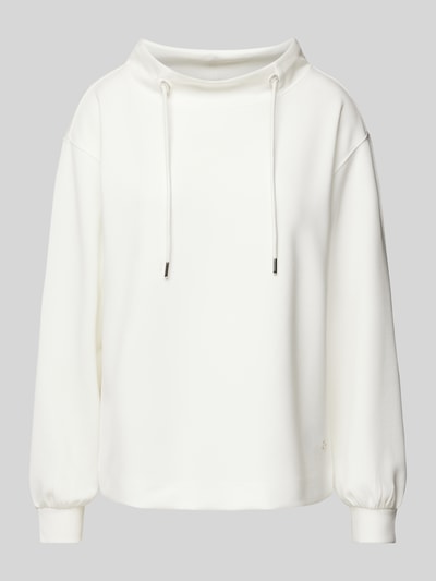 Monari Sweatshirt mit Tunnelzug Weiss 2