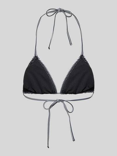 Pieces Regular Fit Bikini-Oberteil mit Allover-Muster Modell 'BAOMI' Black 3