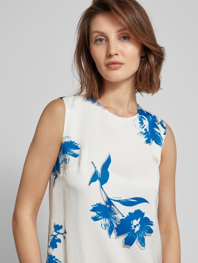 Calvin Klein Womenswear Minikleid aus Viskose mit floralem Muster Offwhite 3