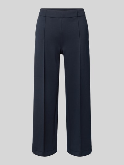 Someday Culotte mit Längsfalten und Gesäßtasche Modell 'Curilo line' Marine 2