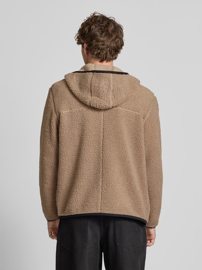 Tommy Jeans Regular Fit Webpelzjacke mit Kapuze Beige 5