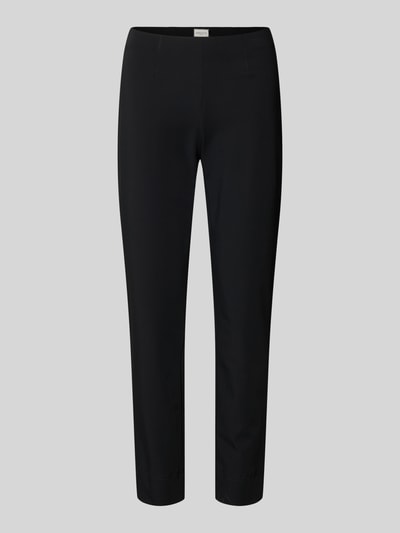 Produktfoto, stoffen broek van materiaalmix met katoen, slim fit, elastische band, model 'SABRINA' van SEDUCTIVE, zwart