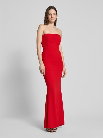 SISTAGLAM Abendkleid mit Raffungen Modell 'Selene' Rot 1