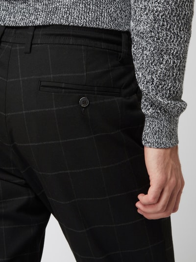 REVIEW Tailored Fit Chino mit Tunnelzug Schwarz 3