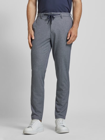 s.Oliver BLACK LABEL Slim fit jogger pants voor naar kantoor Blauw - 4