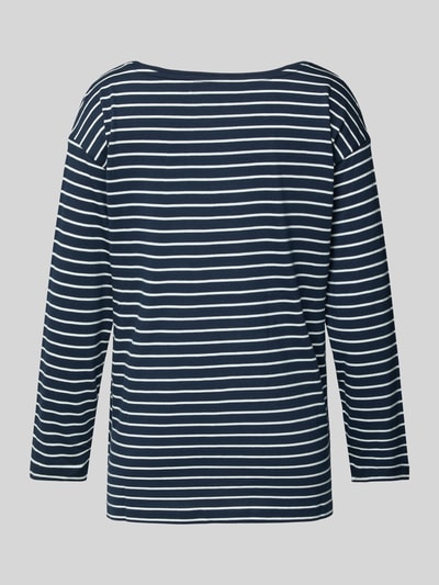 Christian Berg Woman Pyjama-Oberteil mit Rundhalsausschnitt Dunkelblau 3