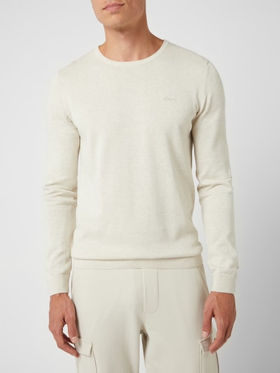 s.Oliver RED LABEL Pullover aus Baumwolle Offwhite 4