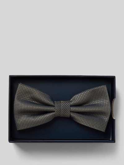 Willen Fliege aus reiner Seide mit verstellbarer Kragenweite Gruen 1