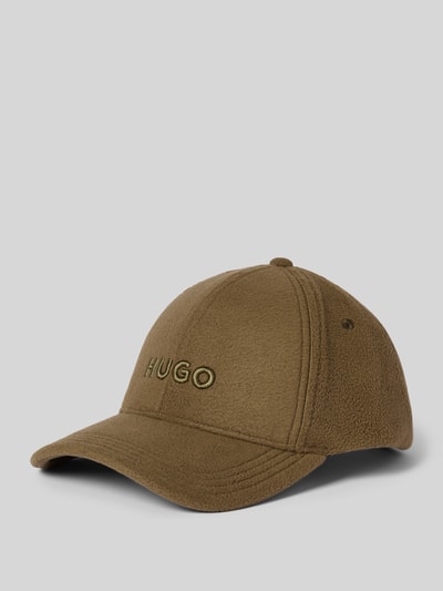 HUGO Basecap mit Label-Stitching Modell 'Jake' Oliv 1