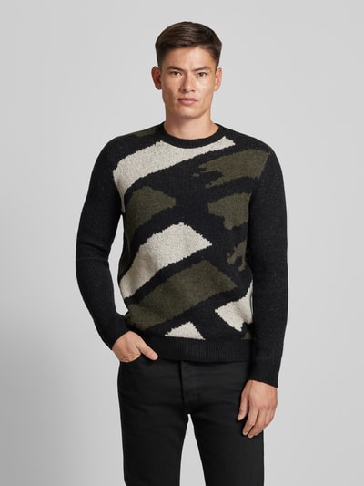 Antony Morato Strickpullover mit Rundhalsausschnitt Black 4