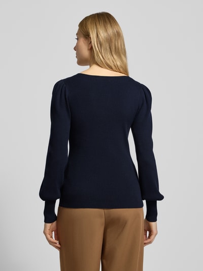 Lauren Ralph Lauren Strickpullover mit Puffärmeln Modell 'DIEKA' Blau 5