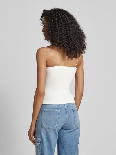 Vero Moda Top mit Spaghettiträgern Modell 'CAM SHORT SINGLET' Weiss 5