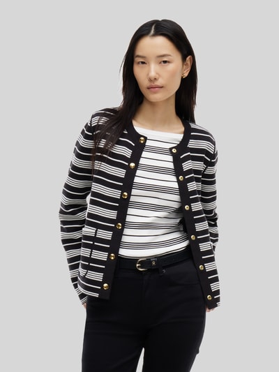 Tommy Hilfiger Regular Fit Strickjacke aus Baumwoll-Mix  Black 6