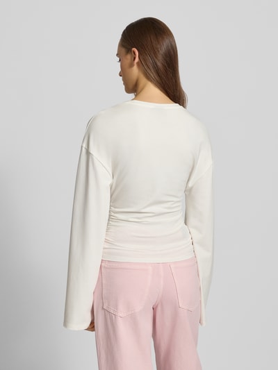 Gina Tricot Longsleeve mit Rundhalsausschnitt Ecru 5